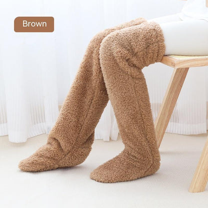 Over Knee High Fuzzy Mutton Socks