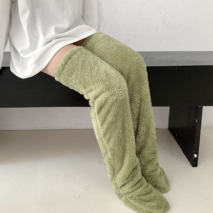 Over Knee High Fuzzy Mutton Socks